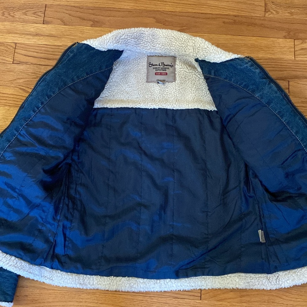 VTG Steve & Barry’s Denim/Sherpa Trim Jacket - Picture 8 of 13